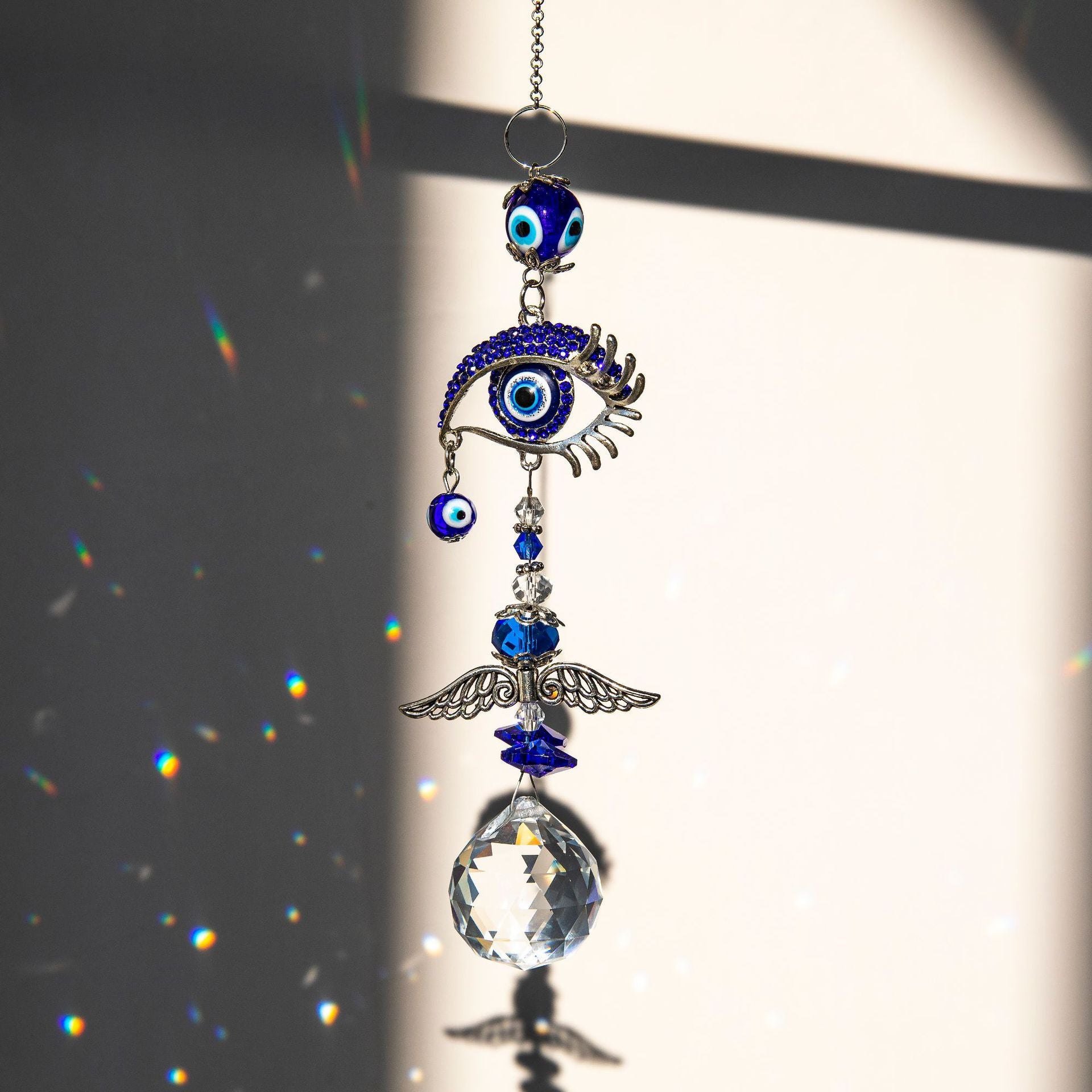 Wholesale Crystal Suncatcher Evil Eye Crystal Pendant